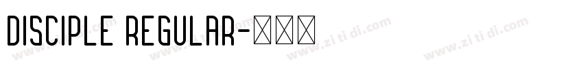 Disciple Regular字体转换
